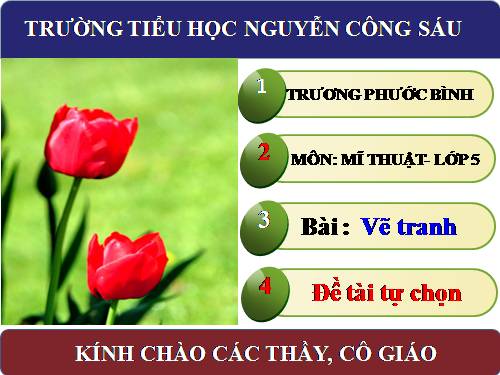 Bài 23. Đề tài tự chọn