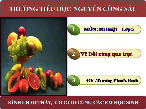 Bài 10. Trang trí đối xứng qua trục