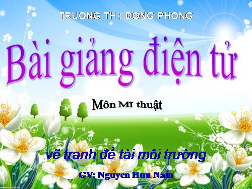 Bài 27. Đề tài Môi trường