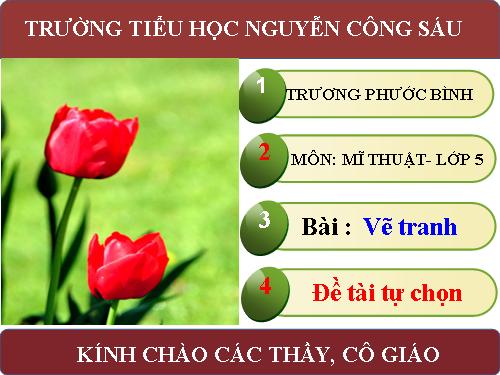 Bài 23. Đề tài tự chọn