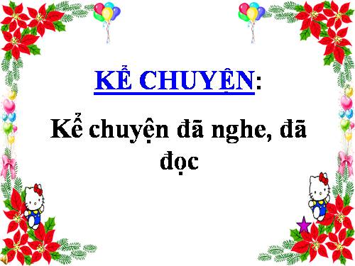 Tuần 6. Kể chuyện đã nghe, đã đọc (về lòng tự trọng)