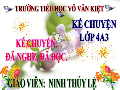 Tuần 3. Kể chuyện đã nghe, đã đọc (về lòng nhân hậu)