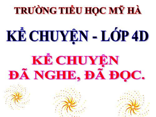 Tuần 3. Kể chuyện đã nghe, đã đọc (về lòng nhân hậu)