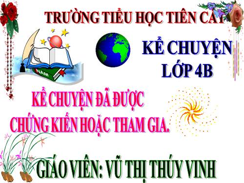 Tuần 31. Kể chuyện được chứng kiến hoặc tham gia (về một cuộc du lịch hay cắm trại)