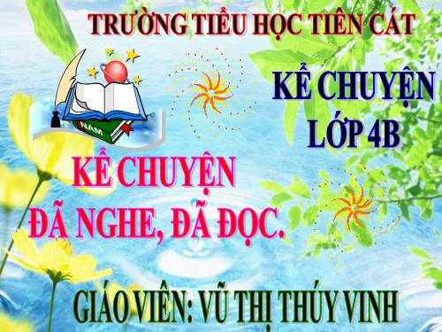 Tuần 20. Kể chuyện đã nghe, đã đọc (về một người có tài)