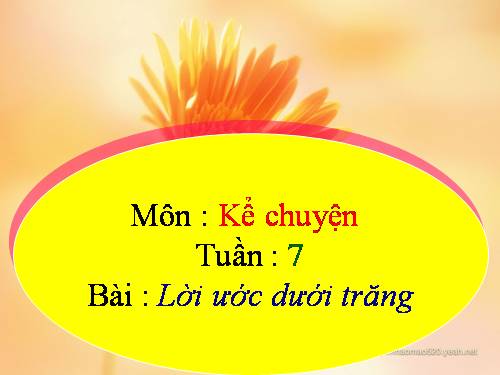 Tuần 7. Lời ước dưới trăng