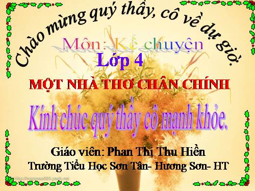 Tuần 4. Một nhà thơ chân chính