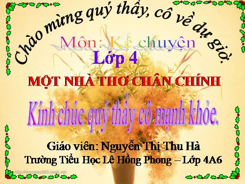 Tuần 4. Một nhà thơ chân chính