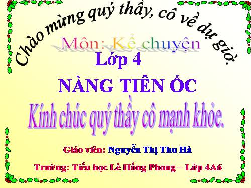 Tuần 2. Kể chuyện đã nghe, đã đọc (bài thơ Nàng tiên Ốc)