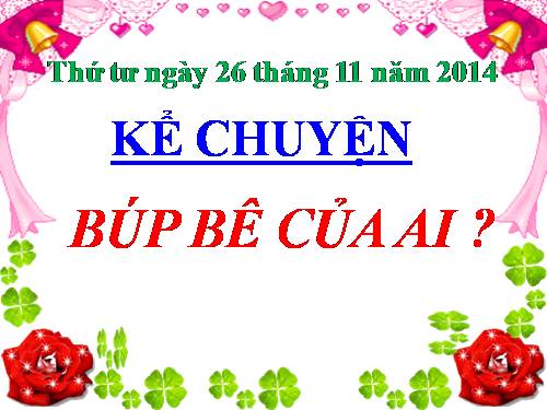 Tuần 14. Búp bê của ai?