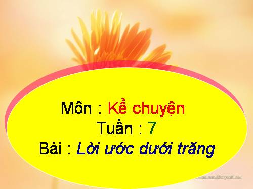 Tuần 7. Lời ước dưới trăng