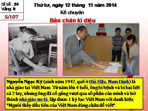 Tuần 11. Bàn chân kì diệu