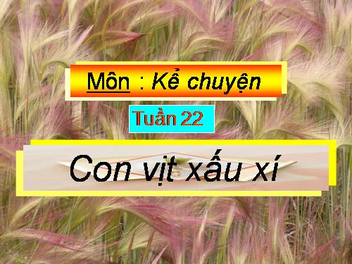 Tuần 22. Con vịt xấu xí