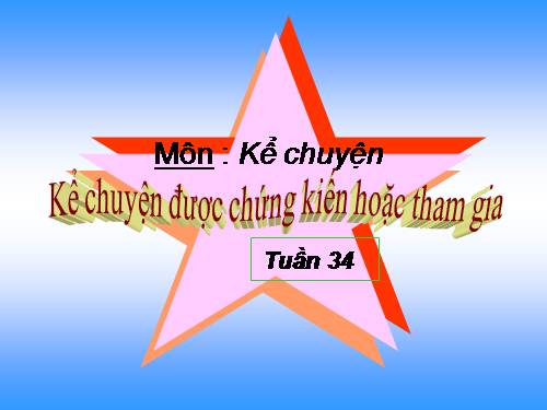 Tuần 2. Kể chuyện đã nghe, đã đọc (bài thơ Nàng tiên Ốc)