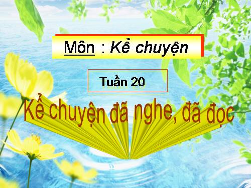 Tuần 20. Kể chuyện đã nghe, đã đọc (về một người có tài)