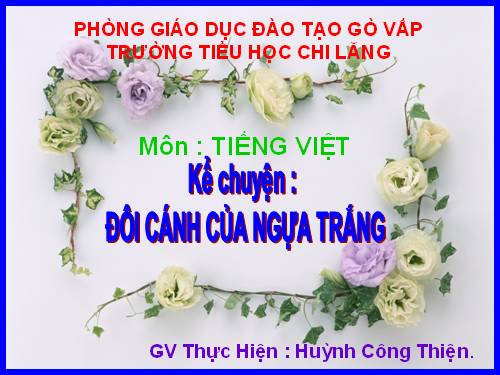 Tuần 29. Đôi cánh của Ngựa Trắng