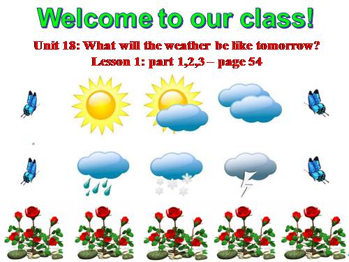 Unit 18. What will the weather be like tomorrow?