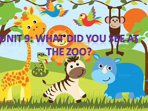 Unit 9. What did you see at the zoo?