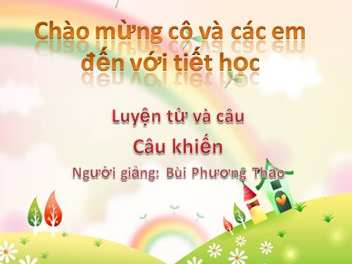 Tuần 27. Câu khiến