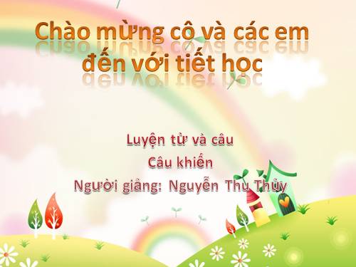 Tuần 27. Câu khiến