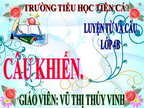 Tuần 27. Câu khiến