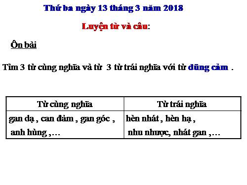 Tuần 27. Câu khiến