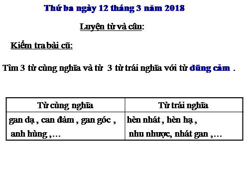 Tuần 27. Câu khiến