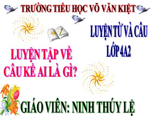 Tuần 26. Luyện tập về câu kể Ai là gì?