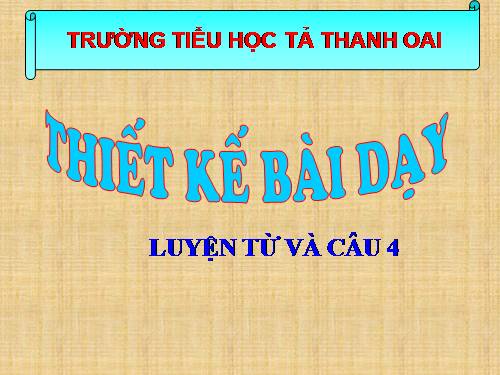 Tuần 27. Câu khiến