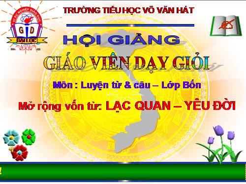 Tuần 33. MRVT: Lạc quan - Yêu đời