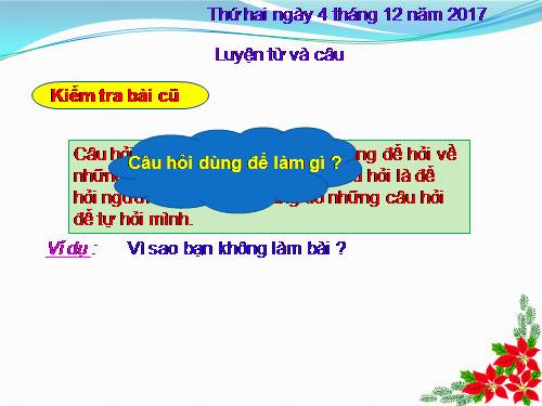 Tuần 14. Luyện tập về câu hỏi