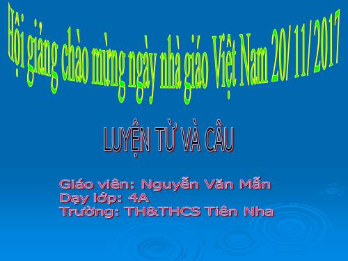 Tuần 11. Luyện tập về động từ