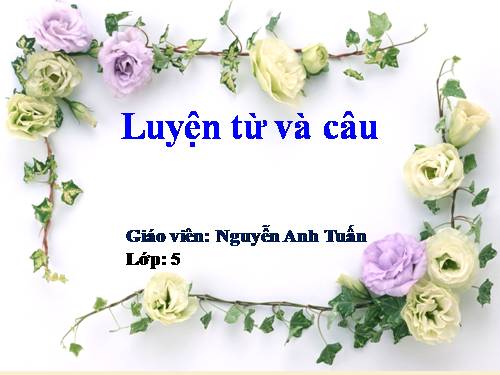 Tuần 9. Động từ