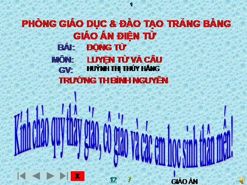 Tuần 9. Động từ