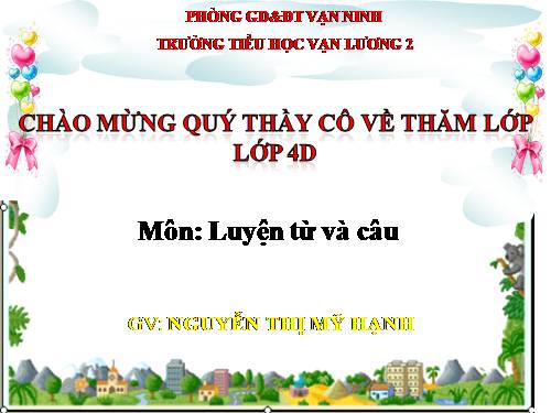 Tuần 26. Luyện tập về câu kể Ai là gì?