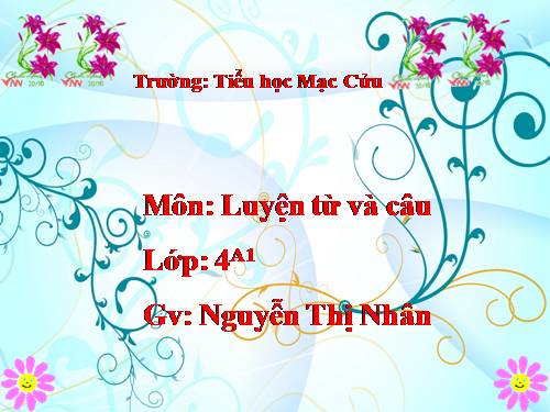 Tuần 27. Cách đặt câu khiến