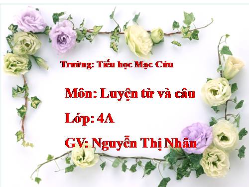 Tuần 22-23. MRVT: Cái đẹp