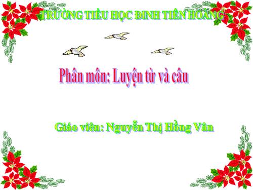 Tuần 2. Dấu hai chấm