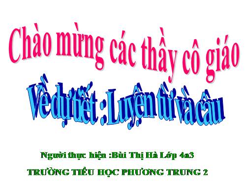 Tuần 27. Cách đặt câu khiến