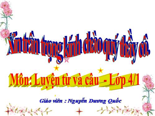 Tuần 11. Luyện tập về động từ