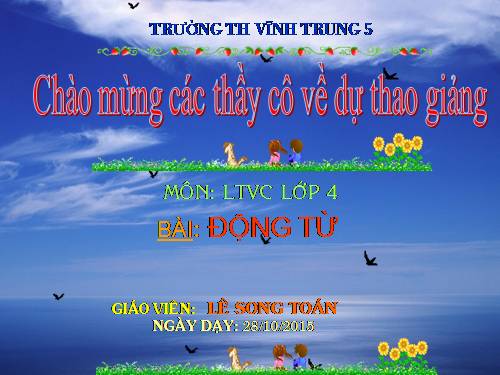 Tuần 9. Động từ