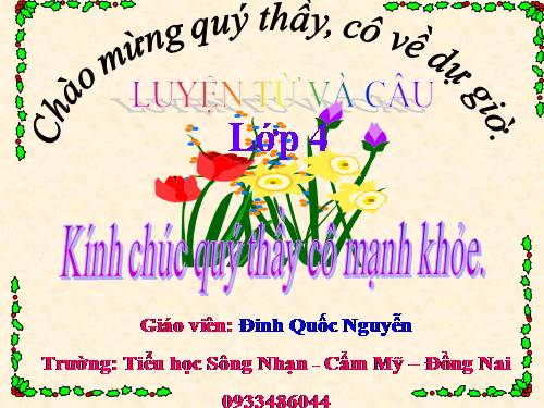 Tuần 4. Từ ghép và từ láy