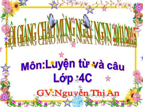 Tuần 9. Động từ