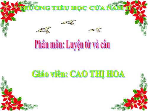 Tuần 2. Dấu hai chấm