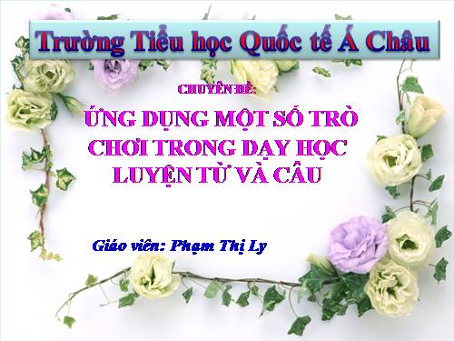 Tuần 22-23. MRVT: Cái đẹp