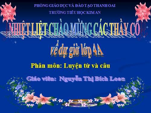 Tuần 26. Luyện tập về câu kể Ai là gì?