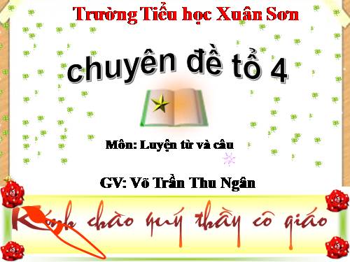 Tuần 6. Danh từ chung và danh từ riêng