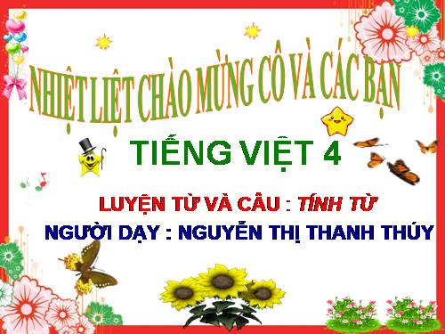 Tuần 11. Tính từ