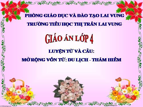 Tuần 29-30. MRVT: Du lịch - Thám hiểm