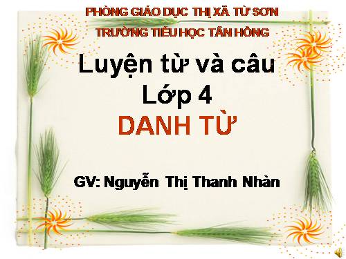 Tuần 5. Danh từ
